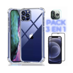 Pack iPhone 12 Pro;full Protección, Carcasa, Lamina Y Lentes