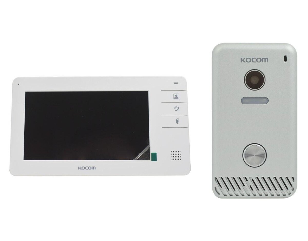 Kit Citofono Video Portero Kocom Compatible Cerradura Eléctrica - Imagen 4