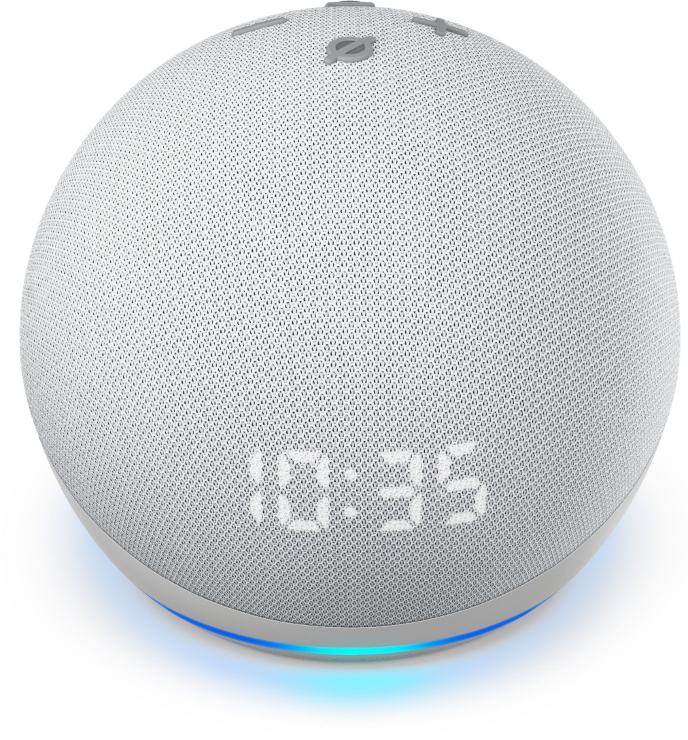Amazon Echo Dot 4 Parlante Inteligent Con Reloj Alexa Blanco DALE⚡TECNO