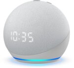Amazon Echo Dot 4 Parlante Inteligent Con Reloj Alexa Blanco - Imagen 5