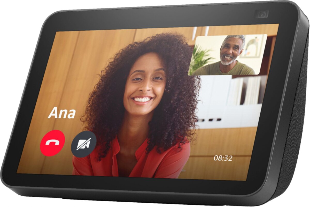 Amazon Echo Show 8 Negro Con Alexa Compatible Con Apps De Streaming - Imagen 3