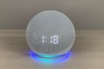 Amazon Echo Dot 4 Parlante Inteligent Con Reloj Alexa Blanco - Imagen 2