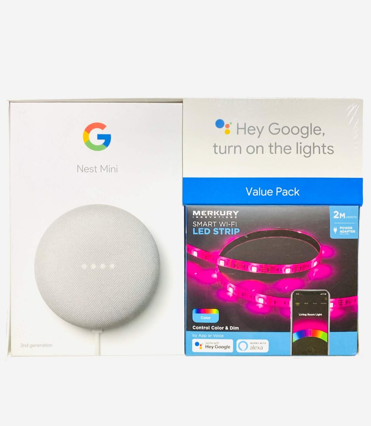 Asistente Google Nest Mini 2nd Gen + Tira Led Inteligente - Imagen 6