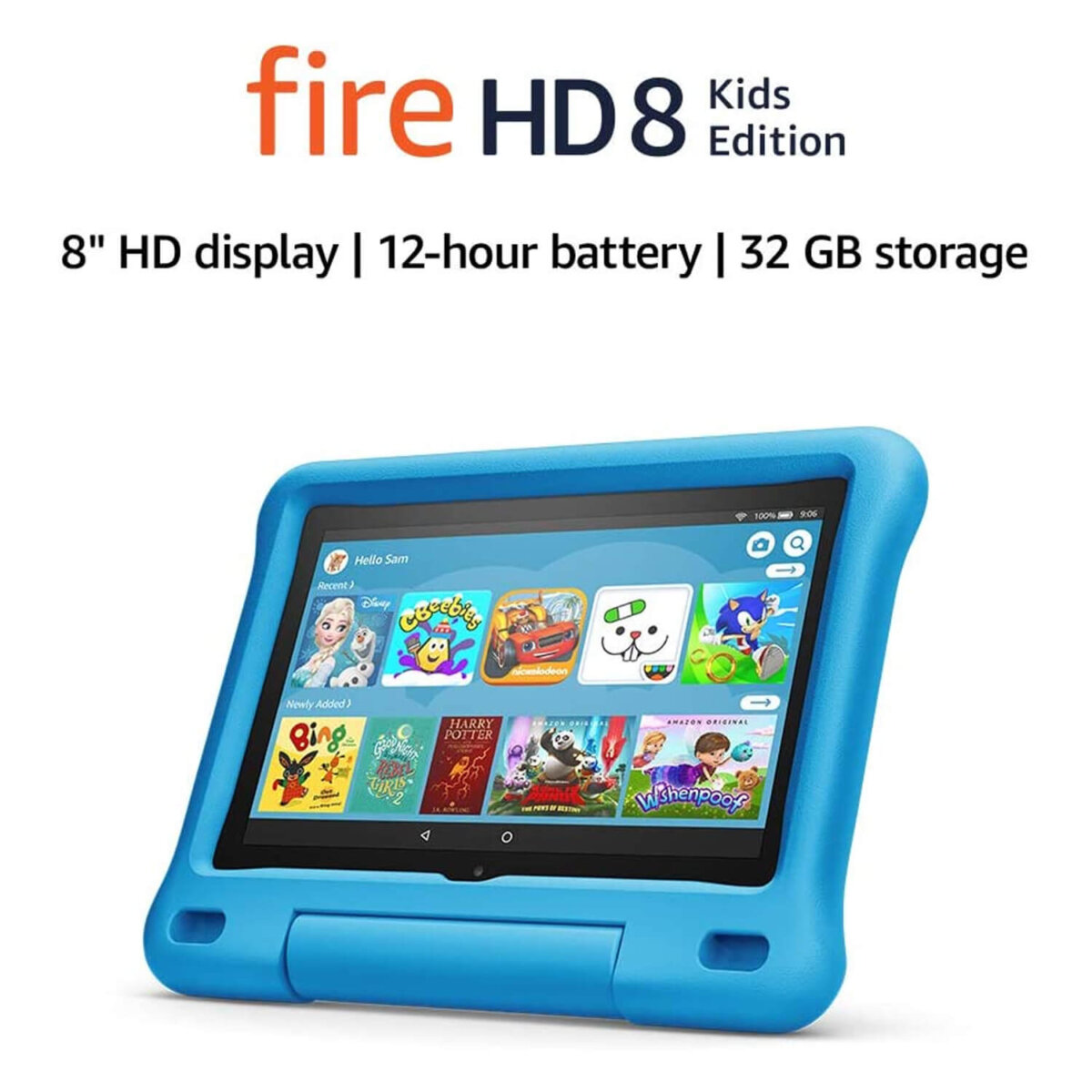 Tablet Para Niños Amazon Fire HD 8 Con Protector Anti Caidas Azul - Imagen 5