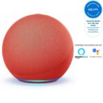 Amazon Echo 4th Gen Grande Mejor Sonido Color Red Rojo Alexa - Imagen 2