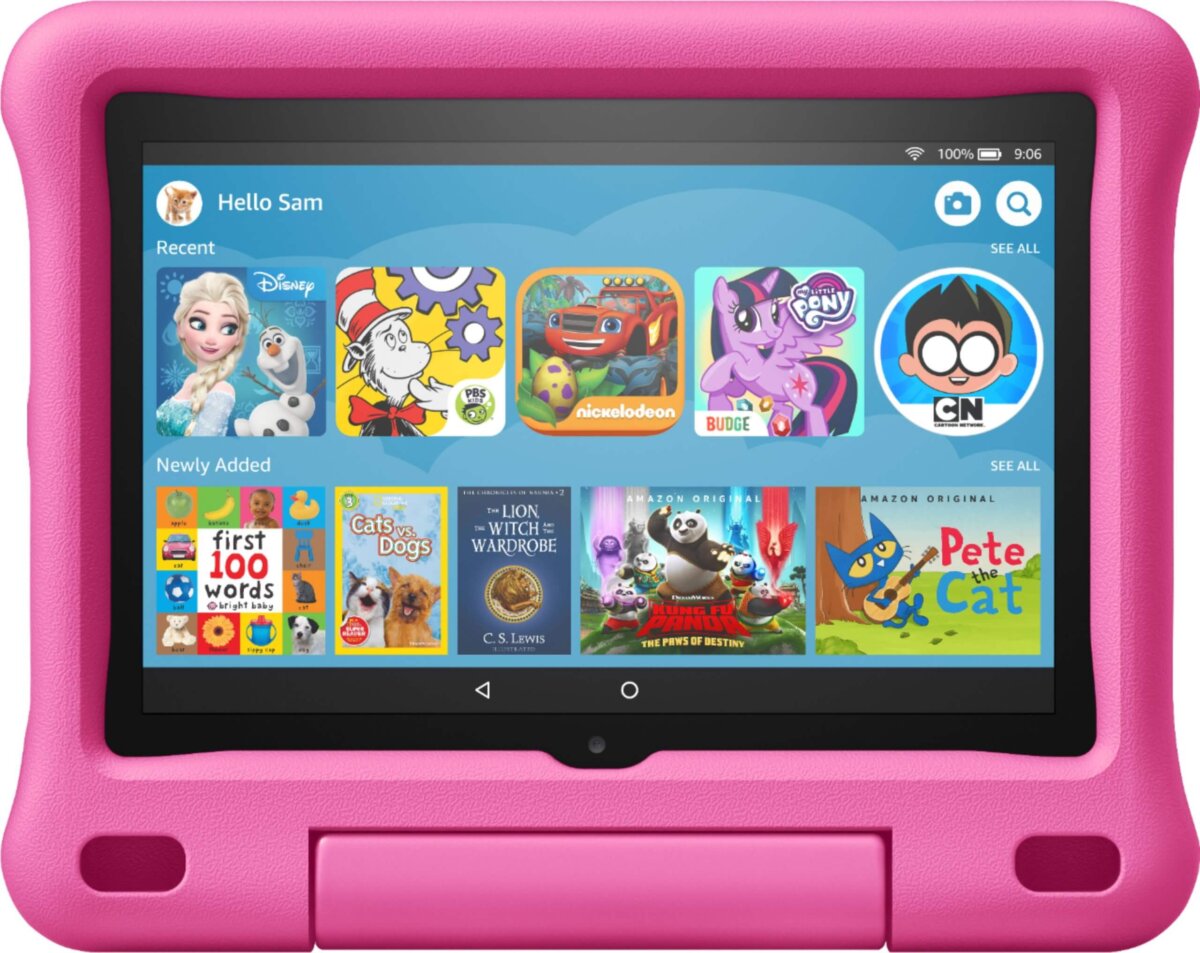 Tablet Para Niños Amazon Fire Hd 8 Protector Anticaidas Rosa - Imagen 3