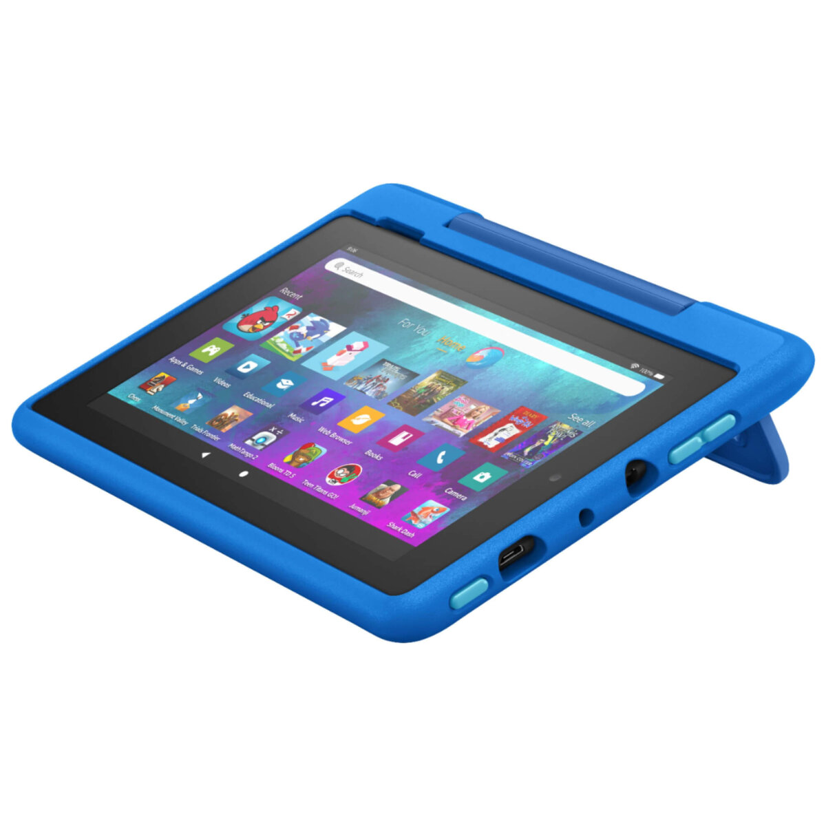 Tablet Para Niños Amazon Fire Hd 8 Kids Pro Con Protector Azul - Imagen 8