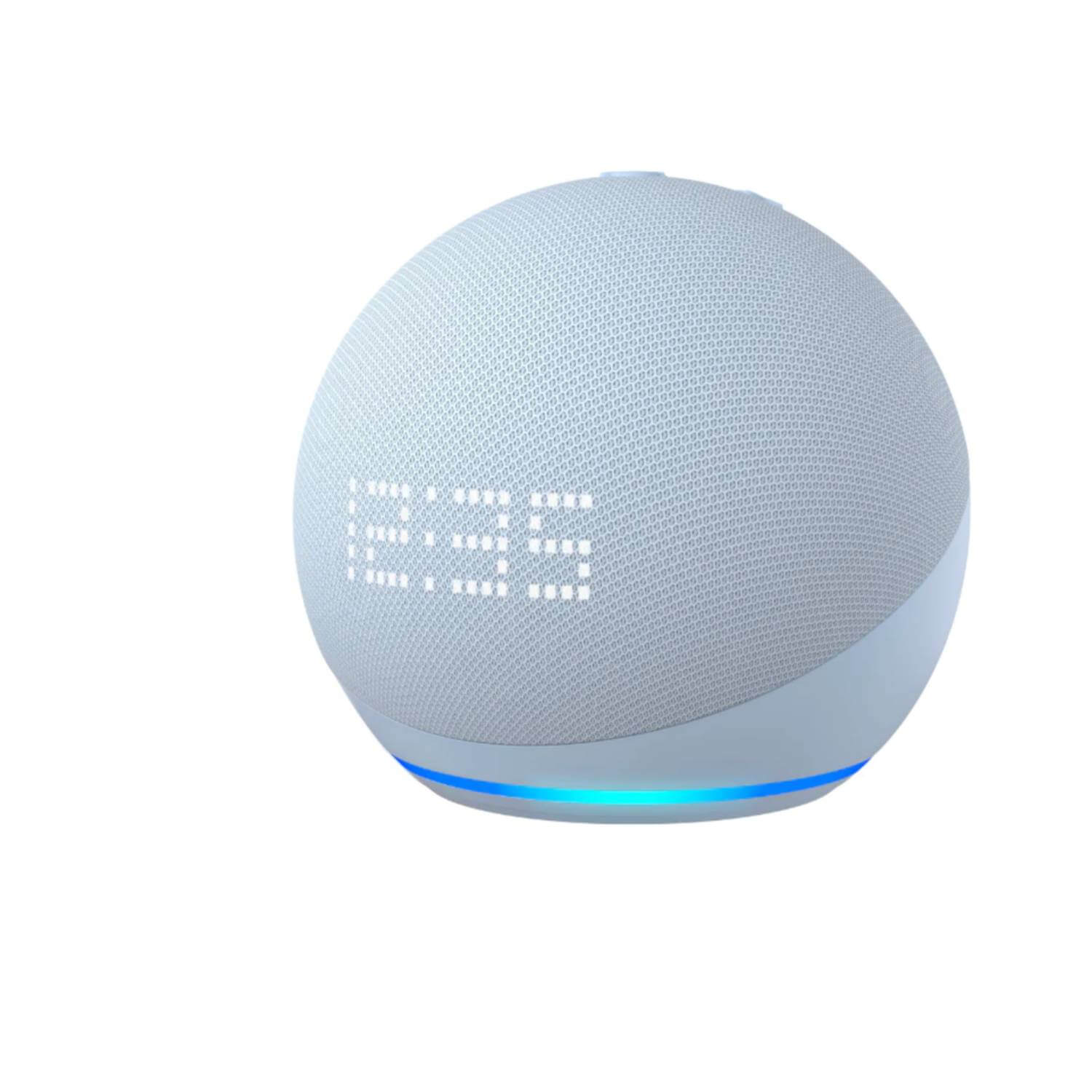 Echo Dot 5 Parlante Inteligente Con Reloj Alexa Azul – DALE⚡TECNO