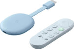 Google Chromecast 4K HDR Con Google Tv Y Asistente Virtual Azul Claro