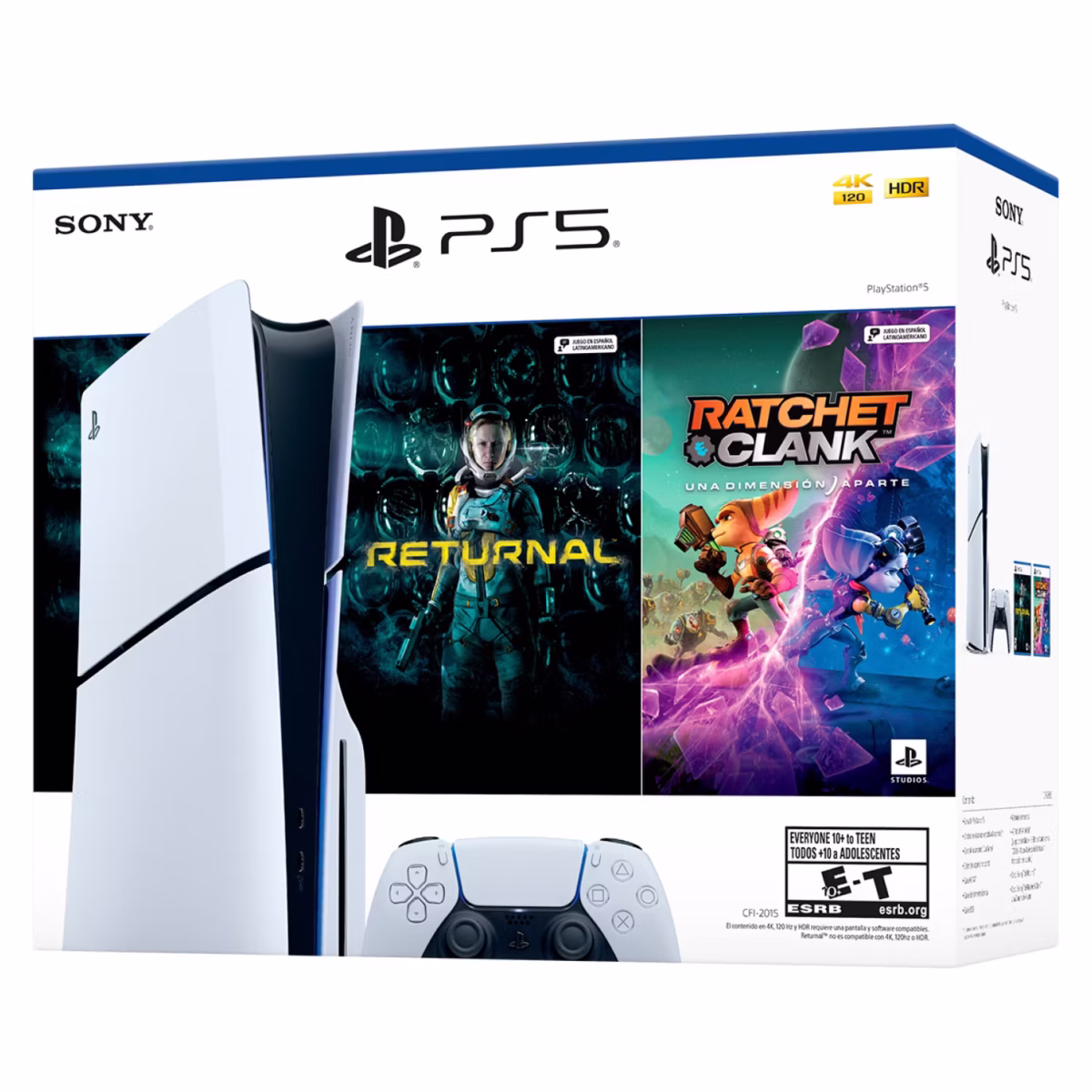 Consola Playstation PS5 Slim Con Disco + 2 Juegos - Imagen 2
