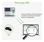 Reloj control biometrico de asistencia por huella dactilar incluye pendrive - Imagen 5