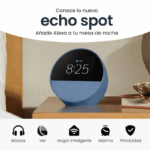 Amazon Echo Spot Última Generación 2024 Alexa Color Azul - Imagen 2