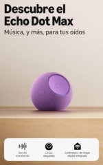 Amazon Echo Dot Max Nuevo Parlante Inteligente Con Alexa y Sonido Premium Morado - Imagen 2