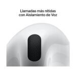 Apple AirPods 4 – Blanco | Cancelación Activa de Ruido - Imagen 2