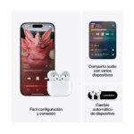 Apple AirPods 4 – Blanco | Cancelación Activa de Ruido - Imagen 4