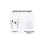 Apple AirPods 4 – Blanco | Cancelación Activa de Ruido - Imagen 3